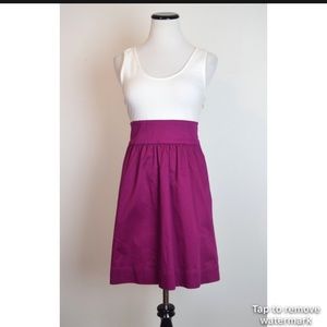 Express White and Plum Dress, size 4